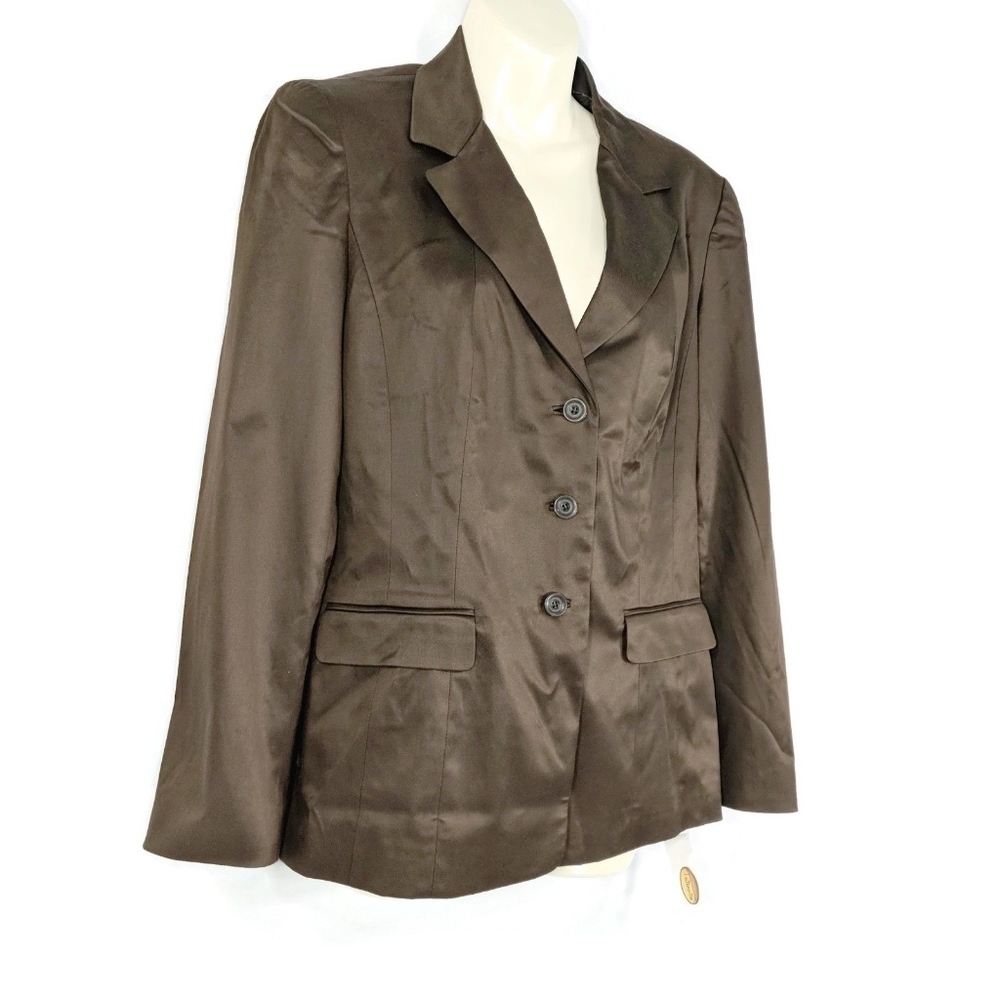 NWT $178 TALBOTS Stretch Silk Blend Blazer Size 6 - Picture 3 of 8